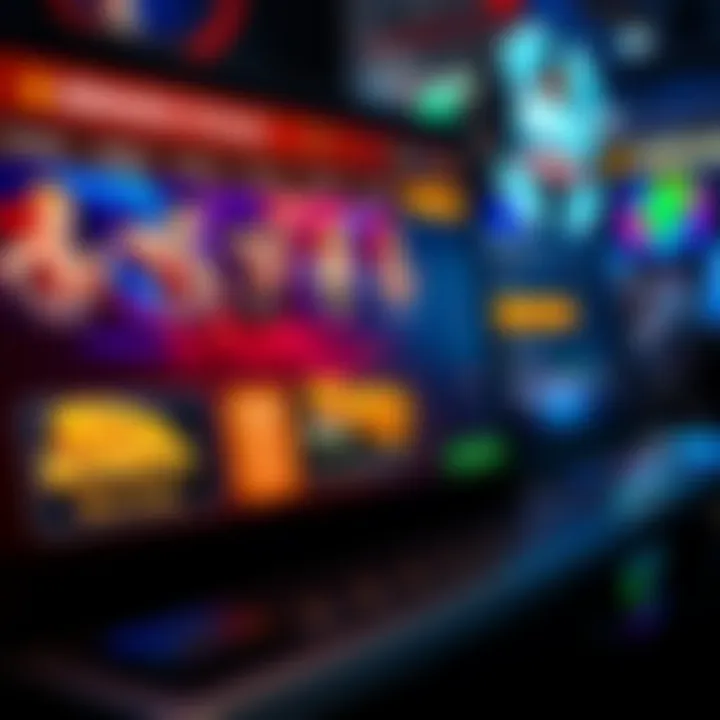 User interface showcasing online pokies platform with bonus offers, payment methods, and secure login options