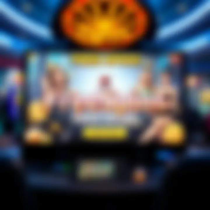 Digital casino bonus interface highlighting free spins offer with casino logo