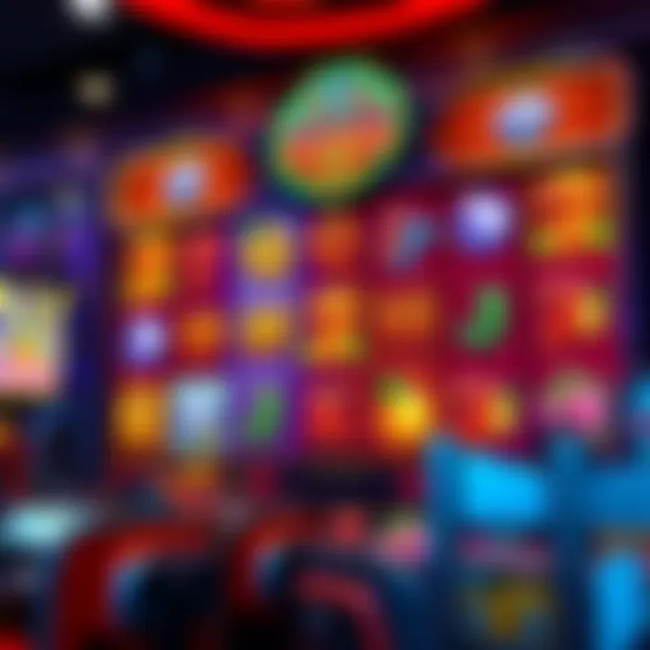 Colorful Ozwin casino game interface showcasing vibrant reels and symbols