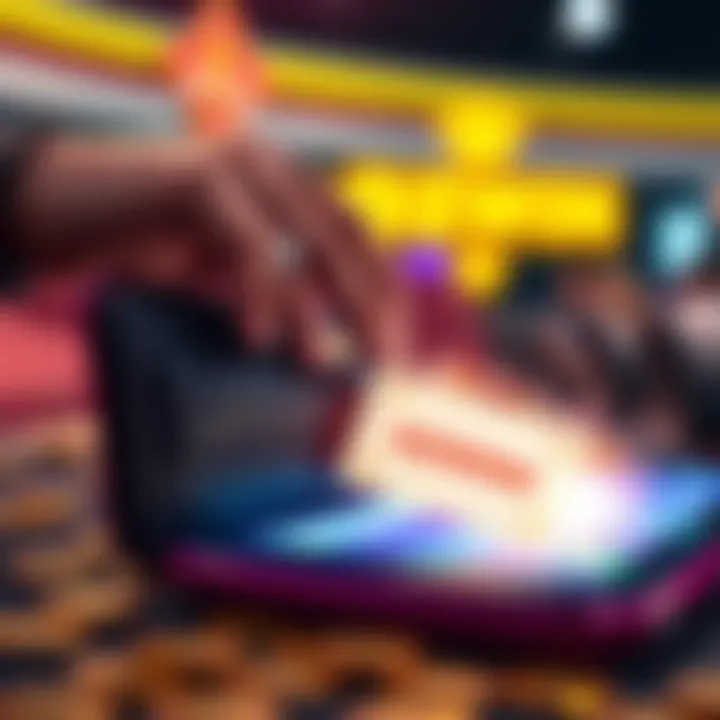 Illustration of a digital wallet receiving a casino bonus credit