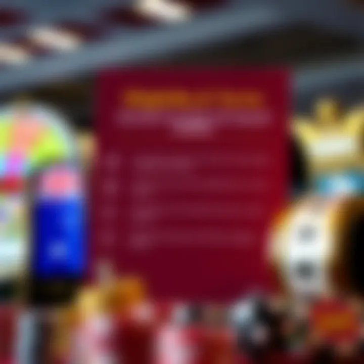 Graphic depicting eligibility criteria checklist with Australian flag and casino elements