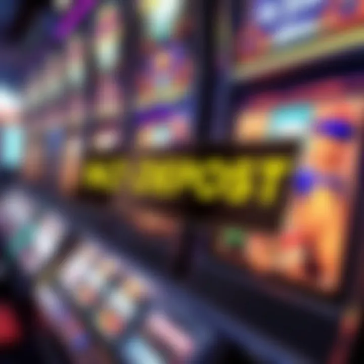 Illustration of a digital slot machine screen displaying a no deposit bonus notification