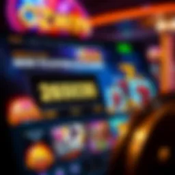 Online casino interface showing promotional codes and bonuses