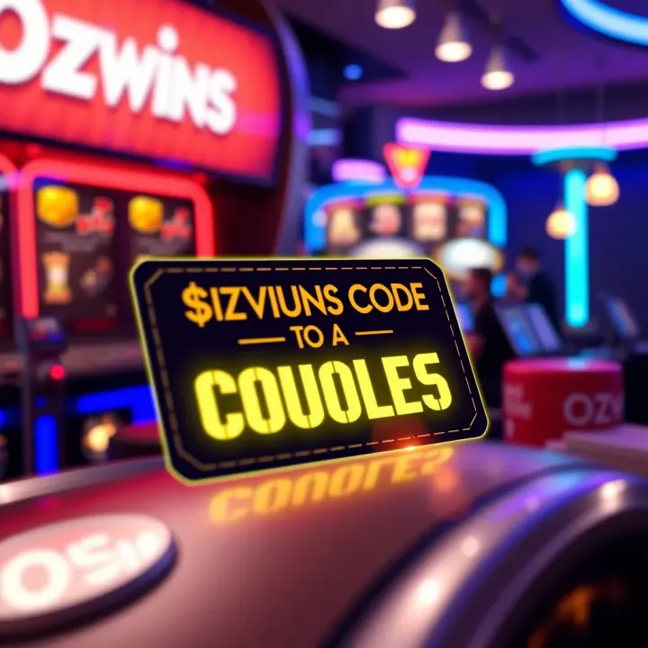 Promotional Codes and Bonus Eligibility at Ozwin Casino Graphic displaying promotional codes and a glowing coupon card highlighting bonus eligibility at Ozwin Casino