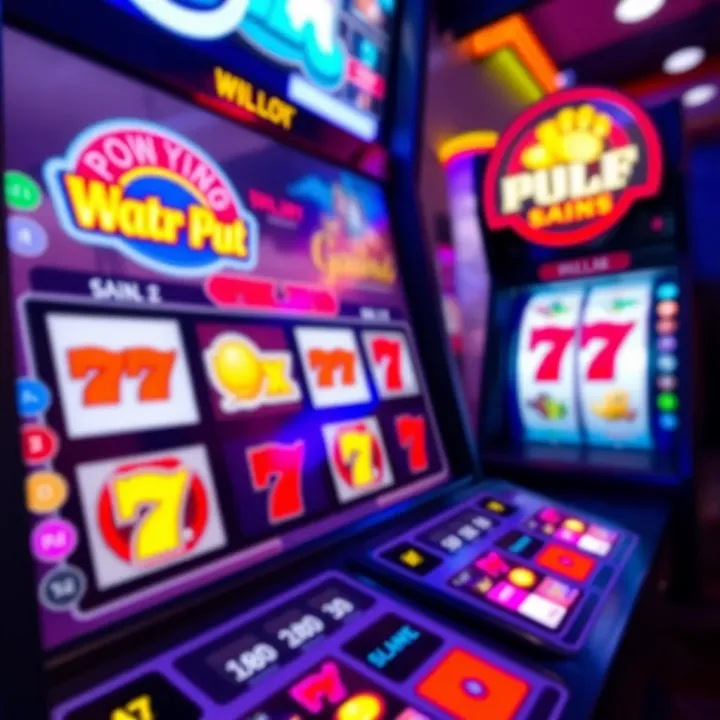 Online Pokies Game Interface with Vibrant Symbols Colorful online pokies game interface with spinning reels and vibrant symbols