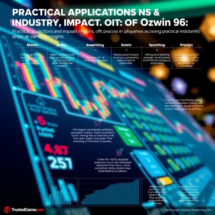 Chart illustrating the practical applications and impact of Ozwin 96 across various industries