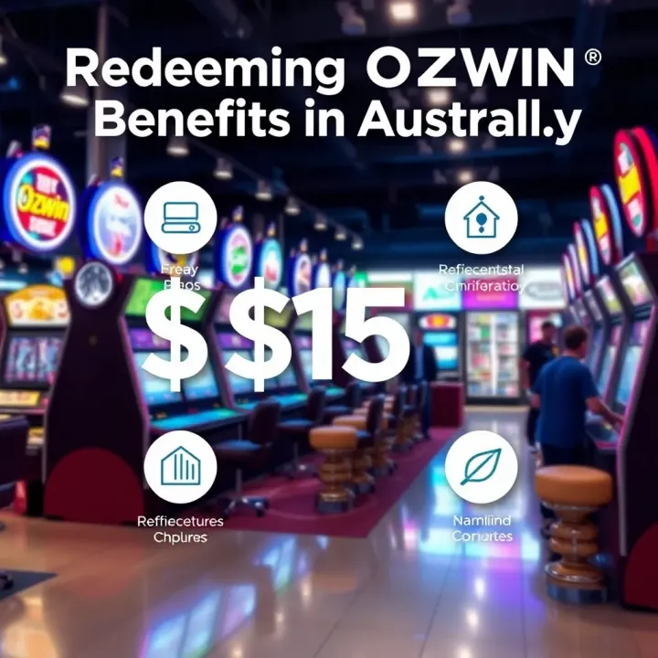 Graphic depicting various ways to redeem and use Ozwin benefits in Australian retail environments
