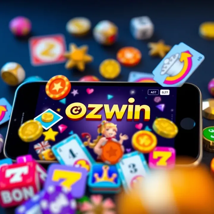 Colorful digital representation of various bonus codes and rewards scattered around a mobile device screen