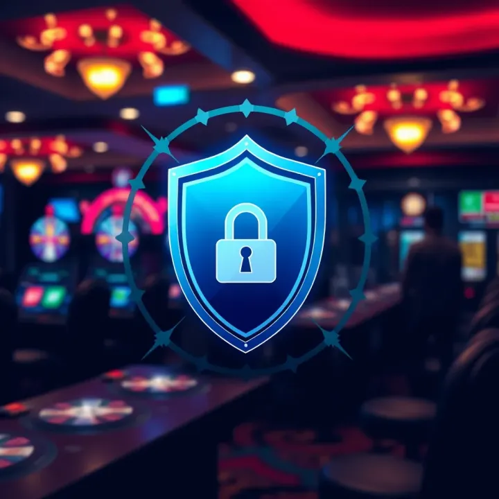 Illustration of secure login with shield icon representing account protection