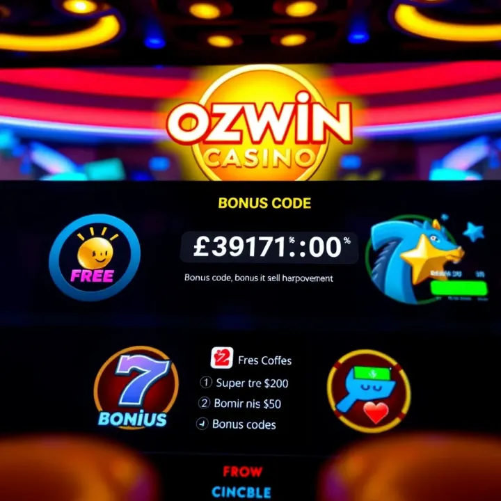 Online casino interface showing a bonus code entry field and gaming options