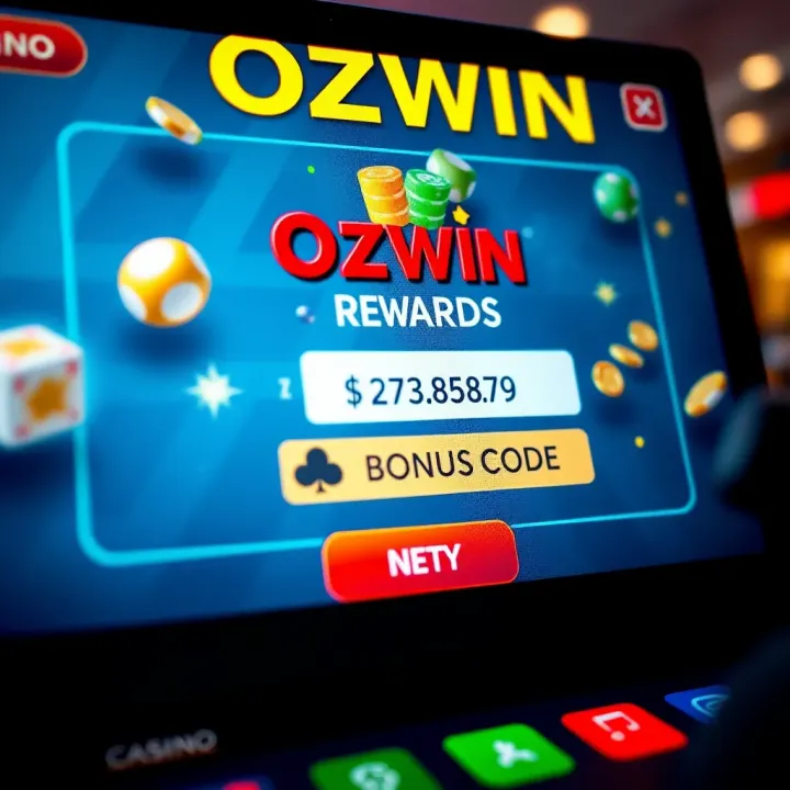 Unlocking Rewards with Ozwin Casino Bonus Codes Digital casino interface showing bonus code input and rewards unlocking