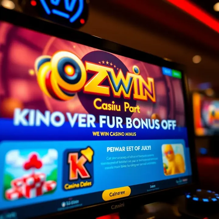 Ozwin Casino No Deposit Bonus Offer Overview Bright casino interface showcasing bonus offer details on screen