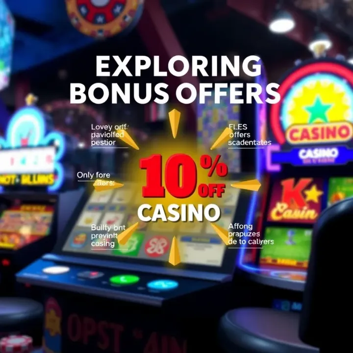 Graphic depicting various special offers and bonuses available with Ozwin Casino coupon codes