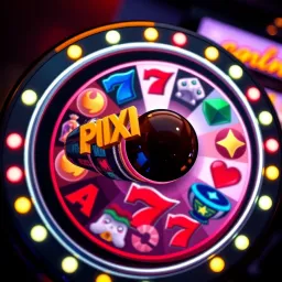 Spinning Slot Reel Depicting Exciting Bonus Rewards at Ozwin Casino Illustration of a spinning slot machine reel with various casino symbols showcasing the excitement of bonus rewards