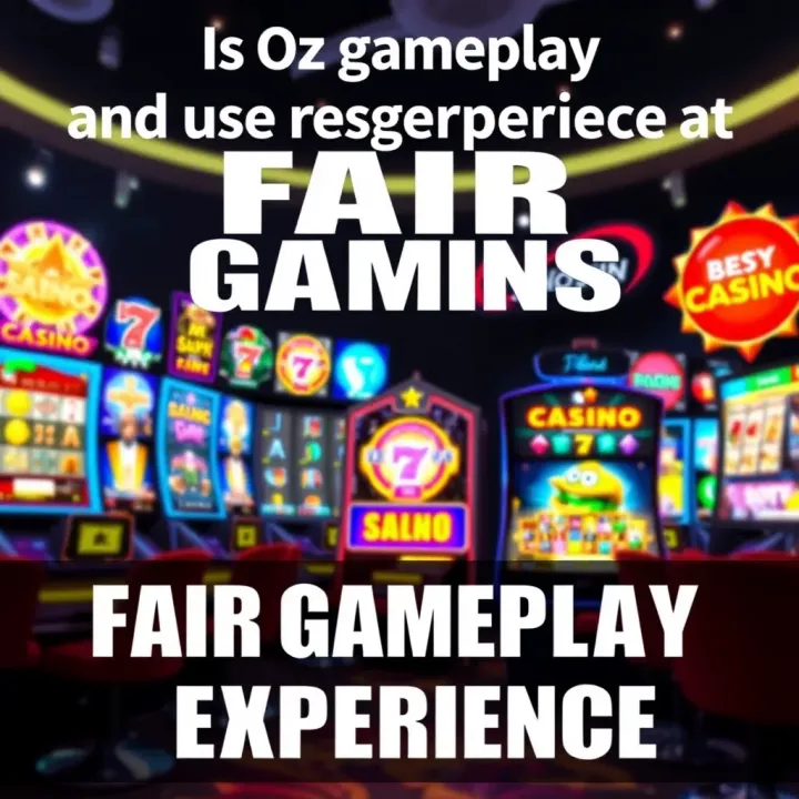 Graphic showing a variety of casino games on digital screens highlighting fairness and user experience
