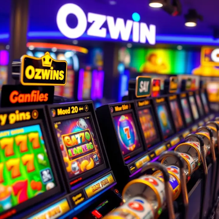 Colorful online slot game selection available at Ozwin Casino