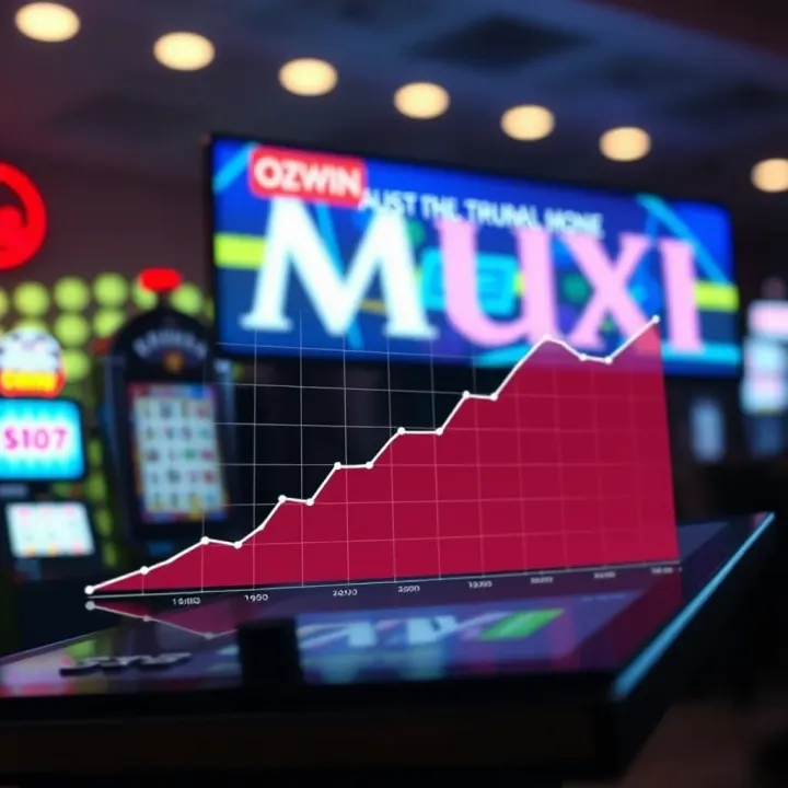 Technology-Driven Growth in Australian Online Gambling Market Graph illustrating growth and trends in Australian online gambling market influenced by technology