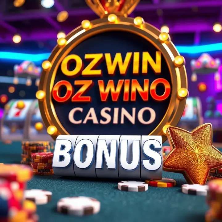 Ozwin Casino No Deposit Bonus for Australian Players Illustration showing a casino bonus offer with Australian flag elements