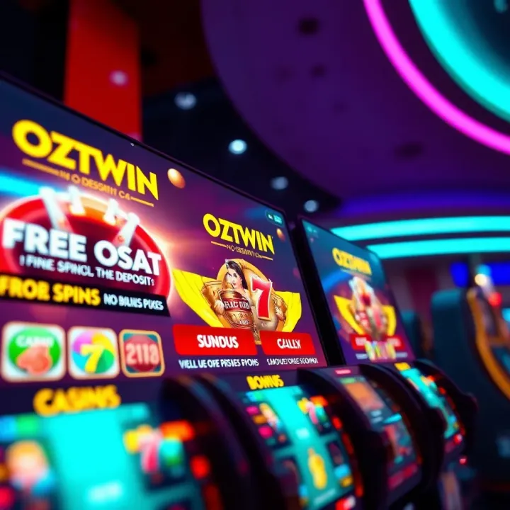 Bright casino interface showing bonus codes and free spins offers