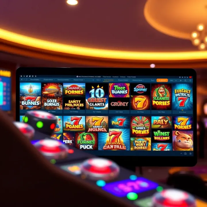 Online Gaming Selection at Ozwin Casino with Aussie Flair Bright online casino interface showing a variety of pokies and table games with an Australian theme