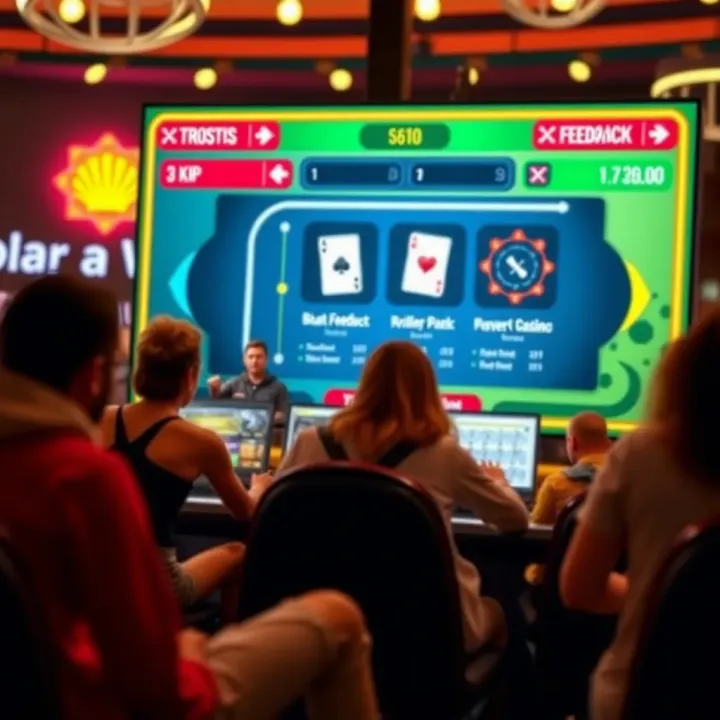 Graphic illustration showing player feedback and safety tips for online casino gaming