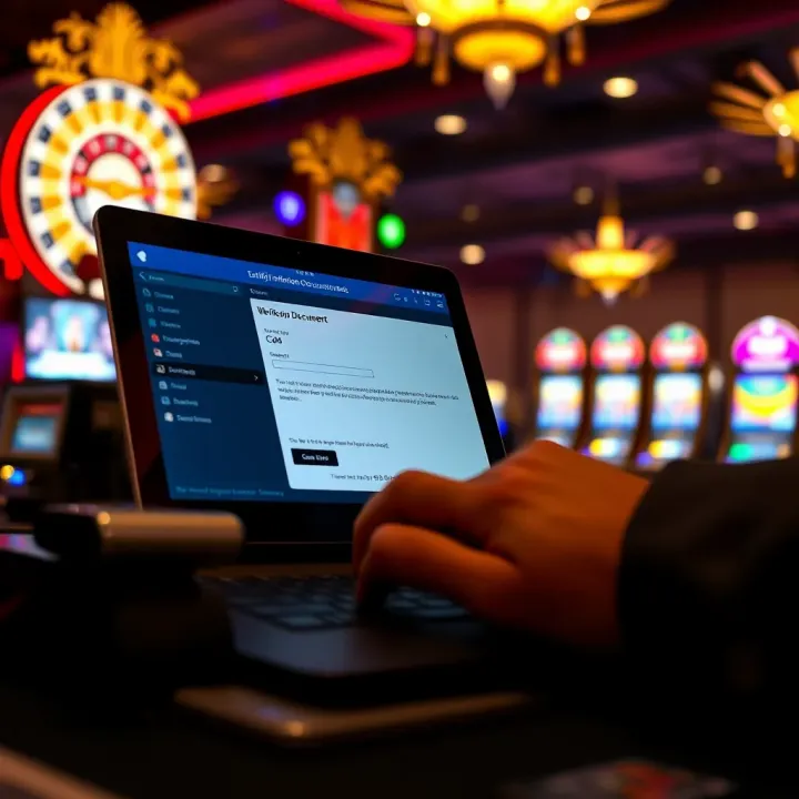 Submitting Verification Documents Securely at Ozwin Casino Secure online submission of personal documents on a casino platform