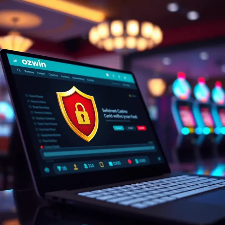 Illustration of secure online transaction with shield icon representing safe casino payout