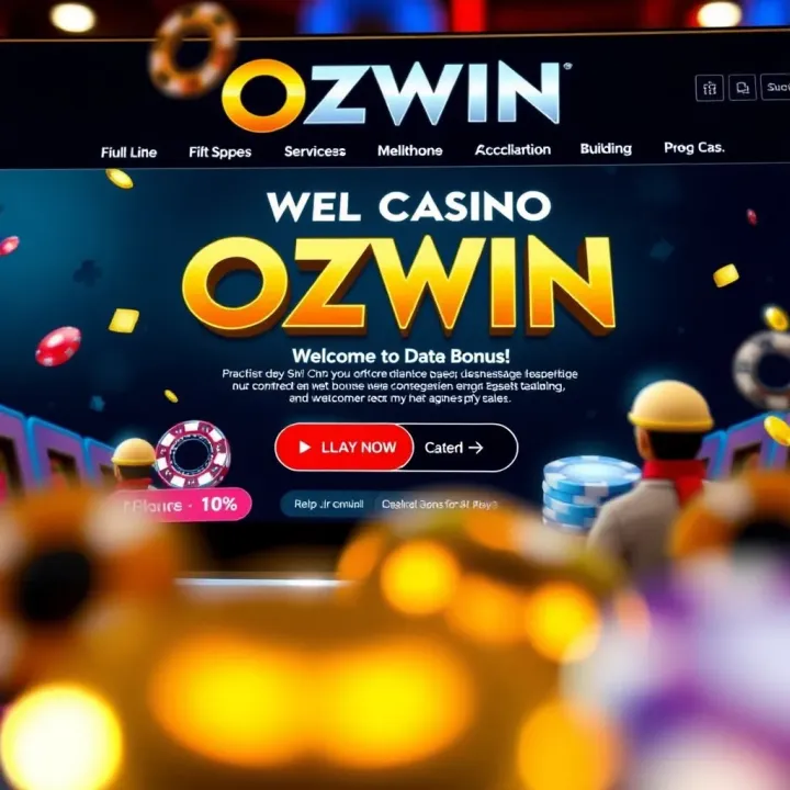 Ozwin Casino Welcome Bonus Offer Screenshot of Ozwin Casino welcome bonus offer on website