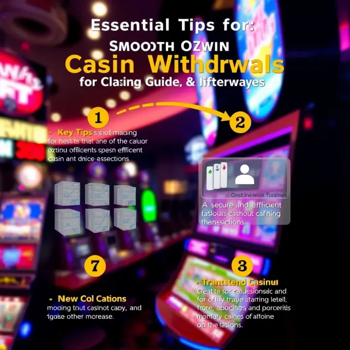 Visual guide highlighting key tips for secure and efficient casino cashout transactions