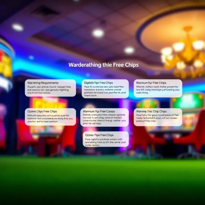 Wagering Requirements and Eligibility for Ozwin Free Chips Diagram explaining wagering requirements and eligibility for free chips on gambling platforms
