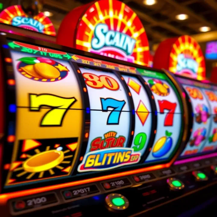 Vibrant Slot Reels Illustrating Free Spin Codes Colorful slot machine reels spinning with various symbols representing free spins