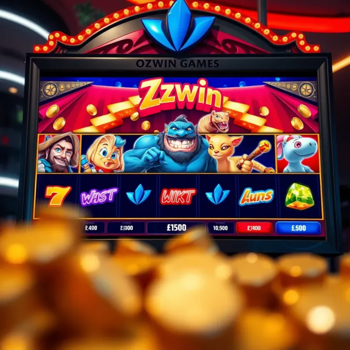 Colorful interface showcasing unique characters and dynamic gameplay from an Ozwin Games title