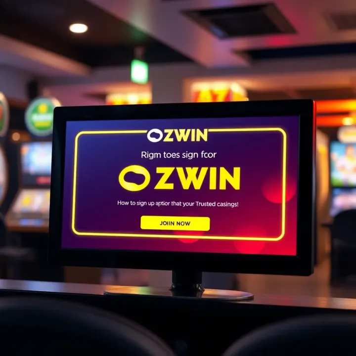 Ozwin Signup Confirmation Display Illustration of a successful signup confirmation on a digital screen