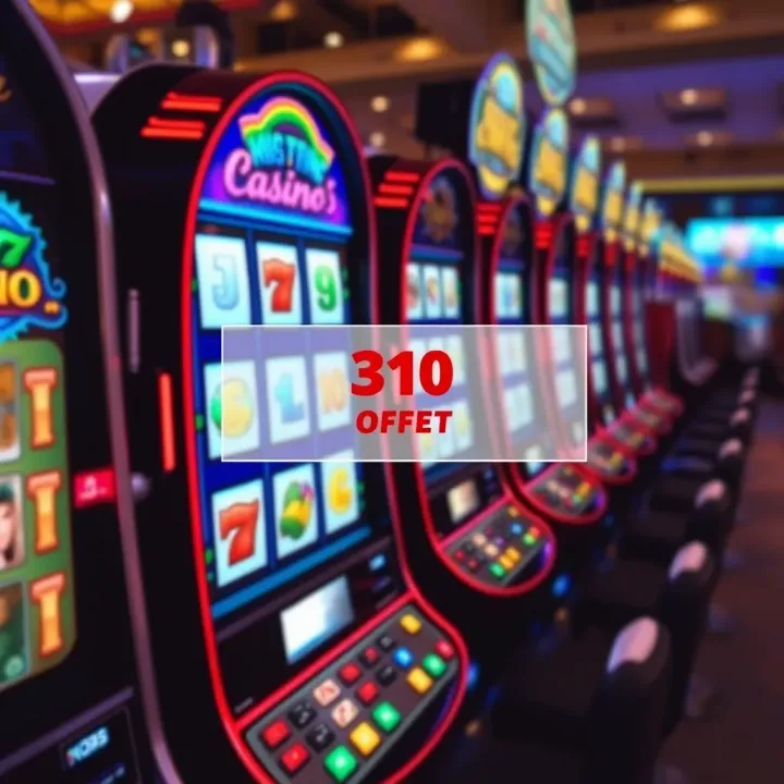 Illustration of a casino slot machine with a highlighted no deposit code offer
