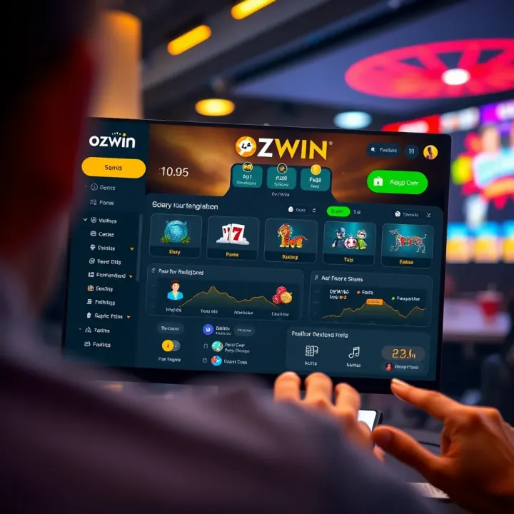 Ozwin App Main Dashboard Overview User interface displaying main dashboard of Ozwin app highlighting key features and navigation