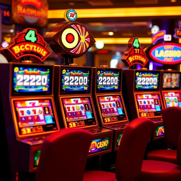 Colorful progressive pokies slot machines with jackpot amounts displayed