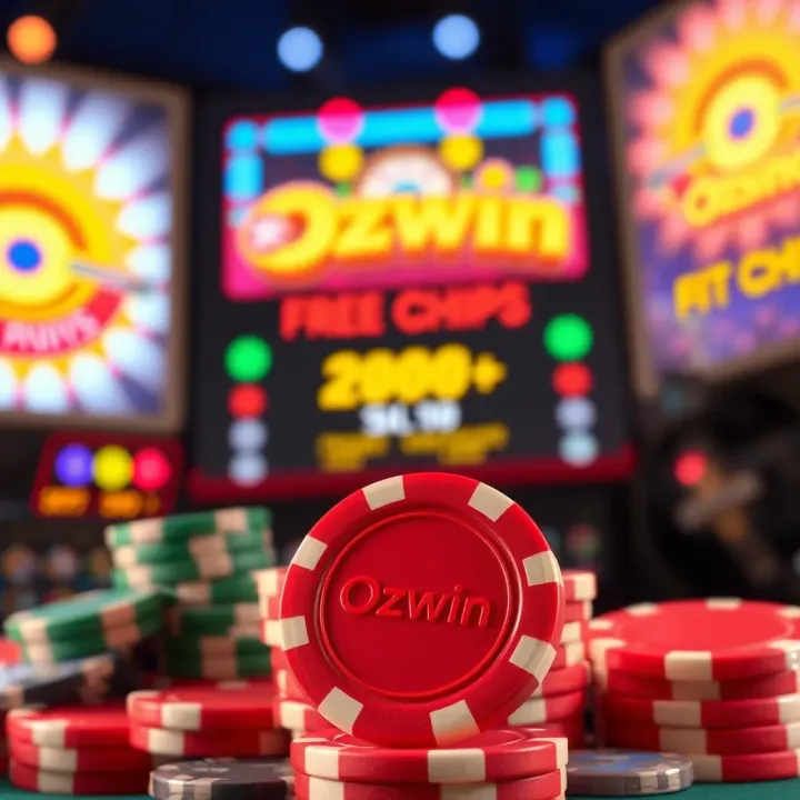Understanding Ozwin Free Chips and How to Claim Them Digital representation of casino chips glowing with promotional highlights