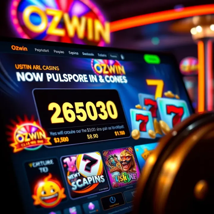 Online casino interface showing promotional codes and bonuses