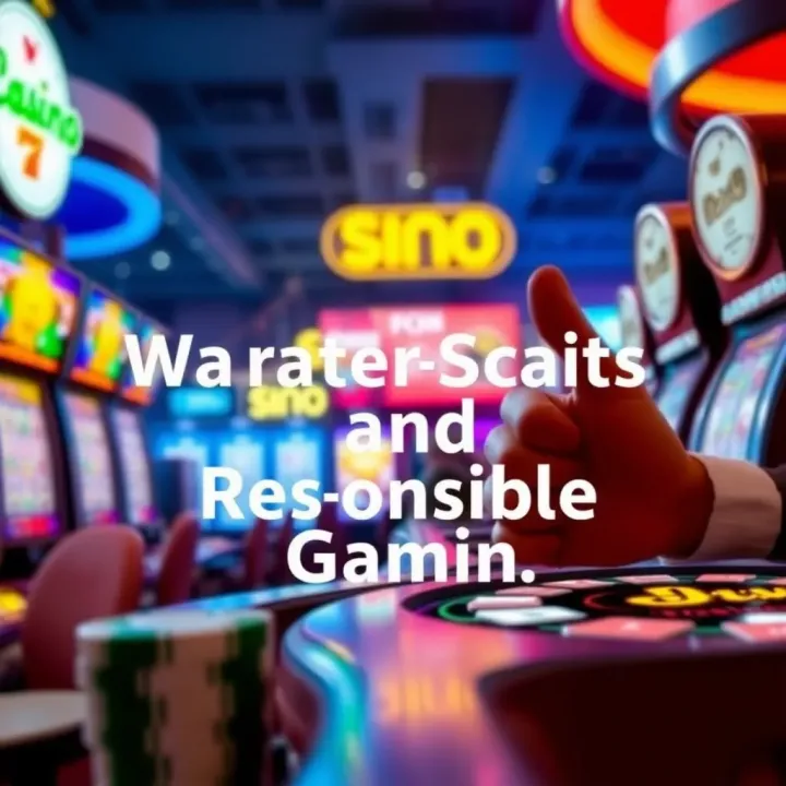 Wagering Requirements and Responsible Gaming at Ozwin Casino Graphic depicting wagering requirements and responsible gaming tips for online casino players